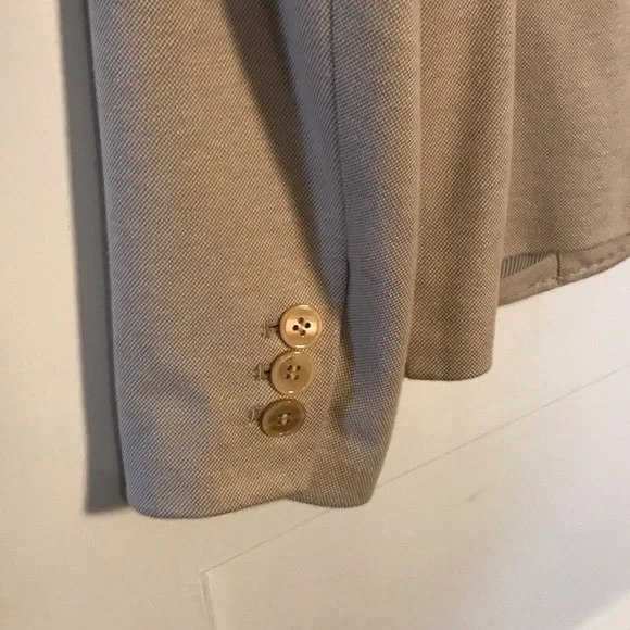 Classic Talbots Beige Women's Blazer size 6 Summer Wardrobe Capsule, Timeless - Picture 7 of 11